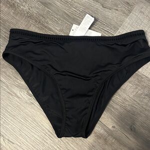 Cupshe Elegant Black Bikini Bottom NWT